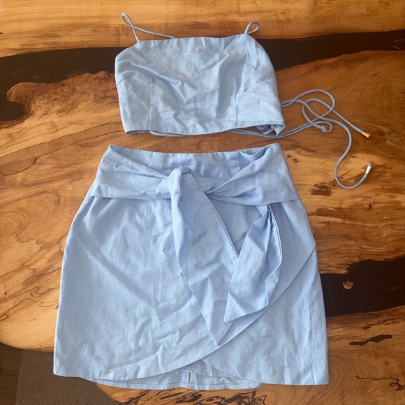 Light Blue Two-Piece Set - Picture 3 of 4